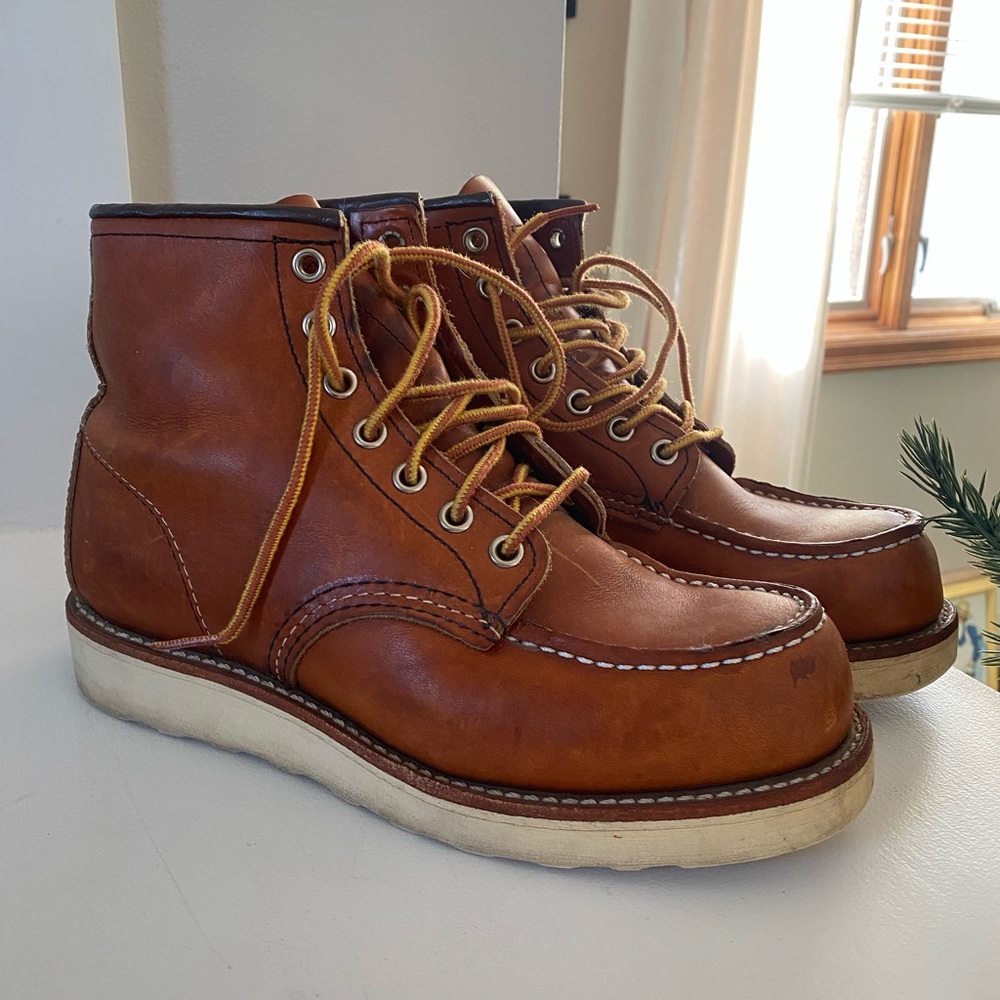 Red Wing Shoes Tan Leather Men's Boots